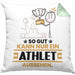 Athlet Geschenk Kissen mit Füllung 40x40 So Gut Kann Nur Ein Athlet Aussehen Geschenkidee (Grau) Grün Trendation