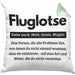 Fluglotse Kissen mit Füllung 40x40 Geschenk Spruch für Fluglotsen Geschenkidee (Grau) Grün Trendation
