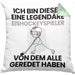 Eishockeyspieler Geschenk Kissen mit Füllung 40x40 Lustige Geschenkidee Geburtstag für Eishockeyspieler Ich Bin Dieser Legendäre Eishockeyspieler Von Dem Alle Geredet Haben (Grau) Grün Trendation
