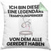 Trampolinspringer Geschenk Kissen mit Füllung 40x40 Lustige Geschenkidee Geburtstag für Trampolinspringer Ich Bin Dieser Legendäre Trampolinspringer Von Dem Alle Geredet Haben (Grau) Grün Trendation