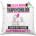 Tierpsychologe Kissen mit Füllung 40x40 Geschenk für Tierpsychologe Geburtstag Lustiger Spruch Was Ist Deine Superkraft (Grau) Grün Trendation