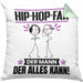 Hip-Hop-Fan Kissen mit Füllung 40x40 Geschenk für Hip-Hop-Fan Der Mann Der Alles Kann Geschenkidee zum Geburtstag (Grau) Grün Trendation