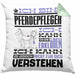 Pferdepfleger Geschenk Kaffee-Kissen mit Füllung 40x40 Geschenkidee für Pferdepfleger Ich Bin Pferdepfleger Ich Kann Es Dir Erklären Jedoch Nicht Für Dich Verstehen Spruch Lustig (Grau) Grün Trendation