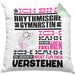 Rhythmische Gymnastin Geschenk Kaffee-Kissen mit Füllung 40x40 Geschenkidee für Rhythmische Gymnastin Ich Bin Rhythmische Gymnastin Ich Kann Es Dir Erklären Jedoch Nicht Für Dich Verstehen Spruch Lustig (Grau) Grün Trendation