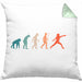 Lustige Fechten-Kissen mit Füllung 40x40 Geschenk für Fechter Evolution (Grau) Grün Trendation