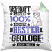 Geologe Geschenk Lustiger Spruch für Geologe Geschenkidee Bester Geologe Der WeltKissen mit Füllung 40x40 (Grau) Grün Trendation
