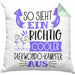So Sieht Ein Richtig Cooler Taekwondo-Kämpfer Aus Geschenk Kissen mit Füllung 40x40 Lustiger Spruch Geschenkidee (Grau) Grün Trendation