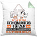 Tierheimunterstützer Geschenk Kissen mit Füllung 40x40 Ich Bin Tierheimunterstützer Aber Sag Doch Einfach Superheld Lustige Geschenkdiee für Tierheimunterstützer (Grau) Grün Trendation