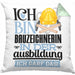 Bauzeichnerin Ausbildung Start Geschenk Kissen mit Füllung 40x40 Ich Bin Bauzeichnerin In Der Ausbildung Ich Darf Das Geschenkidee (Grau) Grün Trendation
