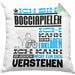 Bocciapieler Geschenk Kaffee-Kissen mit Füllung 40x40 Geschenkidee für Bocciapieler Ich Bin Bocciapieler Ich Kann Es Dir Erklären Jedoch Nicht Für Dich Verstehen Spruch Lustig (Grau) Grün Trendation