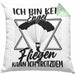 Gleitschirm-Flieger Kissen mit Füllung 40x40 Geschenk Gleitschirmflieger Geschenkidee Fallschirm Paraglider Ich Bin Kein Engel Aber Fliegen Kann Ich Trotzdem (Grau) Grün Trendation