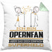 Opernfan Geschenk Kissen mit Füllung 40x40 Ich Bin Opernfan Aber Sag Doch Einfach Superheld Lustige Geschenkdiee für Opernfan (Grau) Grün Trendation