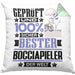 Bocciapieler Geschenk Lustiger Spruch für Bocciapieler Geschenkidee Bester Bocciapieler Der WeltKissen mit Füllung 40x40 (Grau) Grün Trendation