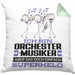 Orchestermusiker Geschenk Kissen mit Füllung 40x40 Ich Bin Orchestermusiker Aber Sag Doch Einfach Superheld Lustige Geschenkdiee für Orchestermusiker (Grau) Grün Trendation