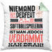 Softballspielerin Geschenk Kissen mit Füllung 40x40 Lustige Geschenkidee für Softballspielerin Geburtstag Niemand Ist Perfekt Aber Als Softballspielerin Ist Man Nah Dran (Grau) Grün Trendation