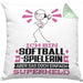 Softballspielerin Geschenk Kissen mit Füllung 40x40 Ich Bin Softballspielerin Aber Sag Doch Einfach Superheld Lustige Geschenkdiee für Softballspielerin (Grau) Grün Trendation