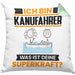 Kanufahrer Kissen mit Füllung 40x40 Geschenk für Kanufahrer Geburtstag Lustiger Spruch Was Ist Deine Superkraft (Grau) Grün Trendation