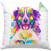 Berner Sennen Besitzer Farbe Love Kissen mit Füllung 40x40 Geschenk Lustiger Spruch Geschenkidee Berner Sennen Besitzerin (Grau) Grün Trendation