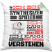 Synthesizer-Spieler Geschenk Kissen mit Füllung 40x40 Lustige Geschenkdiee für einen Synthesizer-Spieler Geburtstag Ich Bin Synthesizer-Spieler Ich Kann Es Dir Erklären Aber Nicht Für Dich Verstehen (Grau) Grün Trendation