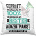 Konzertpianist Geschenk Lustiger Spruch für Konzertpianist Geschenkidee Bester Konzertpianist Der WeltKissen mit Füllung 40x40 (Grau) Grün Trendation