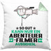 Abenteuerfilmer Geschenk Kissen mit Füllung 40x40 So Gut Kann Nur Ein Abenteuerfilmer Aussehen Geschenkidee (Grau) Grün Trendation