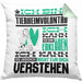 Tierheimvolontär Geschenk Kaffee-Kissen mit Füllung 40x40 Geschenkidee für Tierheimvolontär Ich Bin Tierheimvolontär Ich Kann Es Dir Erklären Jedoch Nicht Für Dich Verstehen Spruch Lustig (Grau) Grün Trendation
