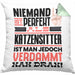 Katzensitter Geschenk Kissen mit Füllung 40x40 Lustige Geschenkidee für Katzensitter Geburtstag Niemand Ist Perfekt Aber Als Katzensitter Ist Man Nah Dran (Grau) Grün Trendation