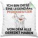 Pferdebesitzer Geschenk Kissen mit Füllung 40x40 Lustige Geschenkidee Geburtstag für Pferdebesitzer Ich Bin Dieser Legendäre Pferdebesitzer Von Dem Alle Geredet Haben (Grau) Grün Trendation