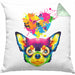 Chihuahua Herz Farbe Besitzer Kissen mit Füllung 40x40 Geschenk Lustiger Spruch Geschenkidee Chihuahua Liebhaber (Grau) Grün Trendation