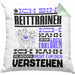 Reittrainer Geschenk Kaffee-Kissen mit Füllung 40x40 Geschenkidee für Reittrainer Ich Bin Reittrainer Ich Kann Es Dir Erklären Jedoch Nicht Für Dich Verstehen Spruch Lustig (Grau) Grün Trendation