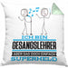 Gesangslehrer Geschenk Kissen mit Füllung 40x40 Ich Bin Gesangslehrer Aber Sag Doch Einfach Superheld Lustige Geschenkdiee für Gesangslehrer (Grau) Grün Trendation