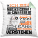 Musikgeschäftsinhaber Geschenk Kissen mit Füllung 40x40 Lustige Geschenkdiee für einen Musikgeschäftsinhaber Geburtstag Ich Bin Musikgeschäftsinhaber Ich Kann Es Dir Erklären Aber Nicht Für Dich Verstehen (Grau) Grün Trendation