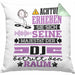 DJ Geschenk Kissen mit Füllung 40x40 Lustiger Spruch Erheben Sie Sich Der DJ Betritt den Raum (Grau) Grün Trendation