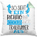 So Sieht Ein Richtig Cooler Trailrunner Aus Kissen mit Füllung 40x40 Geschenk für Trailrunner Geburtstag Geschenkdiee (Grau) Grün Trendation
