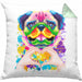 Mops Besitzer Farbe Love Kissen mit Füllung 40x40 Geschenk Lustiger Spruch Geschenkidee Mops Besitzerin (Grau) Grün Trendation