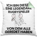 Rugbyspieler Geschenk Kissen mit Füllung 40x40 Lustige Geschenkidee Geburtstag für Rugbyspieler Ich Bin Dieser Legendäre Rugbyspieler Von Dem Alle Geredet Haben (Grau) Grün Trendation