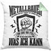 Schweißen Kissen mit Füllung 40x40 Geschenk Schmied Schweißer Geschenkidee Spruch Metallbauer (Grau) Grün Trendation