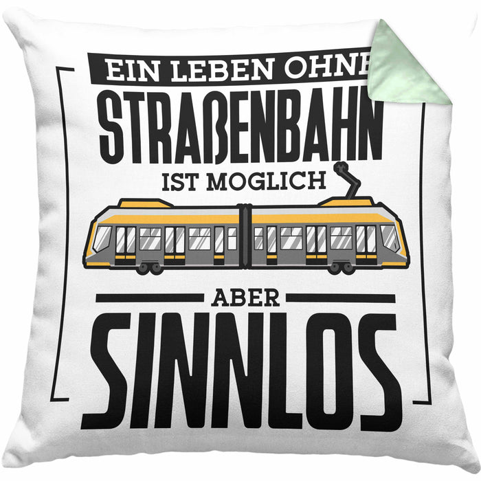 Lustige Kissen mit Füllung 40x40 Geschenk Spruch Lustig Normale Menschen Machen Mir Angst Geschenkidee Geburtstag (Grau) Grün Trendation