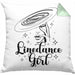 Linedance Geschenke Girl Kissen mit Füllung 40x40 Geschenkidee Spruch Line Dance Frauen Sprüche (Grau) Grün Trendation