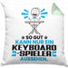 Keyboard-Spieler Geschenk Kissen mit Füllung 40x40 So Gut Kann Nur Ein Keyboard-Spieler Aussehen Geschenkidee (Grau) Grün Trendation
