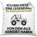 Geländewagenfahrer Geschenk Kissen mit Füllung 40x40 Lustige Geschenkidee Geburtstag für Geländewagenfahrer Ich Bin Dieser Legendäre Geländewagenfahrer Von Dem Alle Geredet Haben (Grau) Grün Trendation