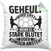 Handball Geschenk Kissen mit Füllung 40x40 Geschenkidee Handball-Spieler Handballspielerin Mädchen Jungs Geheult Wird Erst Wenn Es Stark (Grau) Grün Trendation
