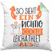 Leichtathlet Kissen mit Füllung 40x40 Geschenk So Sieht Ein Richtig Cooler Leichtathlet Aus Geschenkidee Spruch Lustig (Grau) Grün Trendation