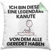 Kanute Geschenk Kissen mit Füllung 40x40 Lustige Geschenkidee Geburtstag für Kanute Ich Bin Dieser Legendäre Kanute Von Dem Alle Geredet Haben (Grau) Grün Trendation