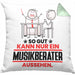 Musikberater Geschenk Kissen mit Füllung 40x40 So Gut Kann Nur Ein Musikberater Aussehen Geschenkidee (Grau) Grün Trendation