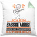 Bassgitarrist Geschenk Kissen mit Füllung 40x40 Ich Bin Bassgitarrist Aber Sag Doch Einfach Superheld Lustige Geschenkdiee für Bassgitarrist (Grau) Grün Trendation