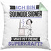 Sounddesigner Kissen mit Füllung 40x40 Geschenk für Sounddesigner Geburtstag Lustiger Spruch Was Ist Deine Superkraft (Grau) Grün Trendation