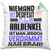 Halbenkel Geschenk Kissen mit Füllung 40x40 Lustige Geschenkidee für Halbenkel Geburtstag Niemand Ist Perfekt Aber Als Halbenkel Ist Man Nah Dran (Grau) Grün Trendation