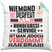 Hundegassi-Service Geschenk Kissen mit Füllung 40x40 Lustige Geschenkidee für Hundegassi-Service Geburtstag Niemand Ist Perfekt Aber Als Hundegassi-Service Ist Man Nah Dran (Grau) Grün Trendation