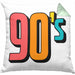 90er Jahre Kissen mit Füllung 40x40 "90's" - Retro Geschenk für Nostalgiker (Grau) Grün Trendation